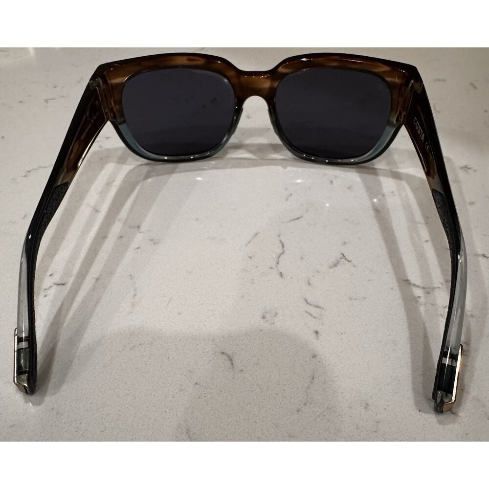 COSTA DEL MAR wahoo/silver mirror WATERWOMAN polarized 580P sunglasses - Picture 7 of 9